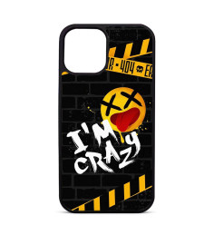 Coque Trop Saint Personnalisée pour iPhone 14 15 16 Pro Max I am Crazy