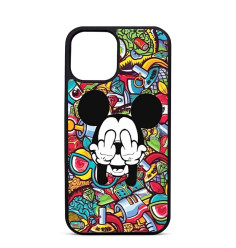 Personalised Case Trop Sainrt for iPhone 14 15 16 Pro Max Mickey Hiding His face
