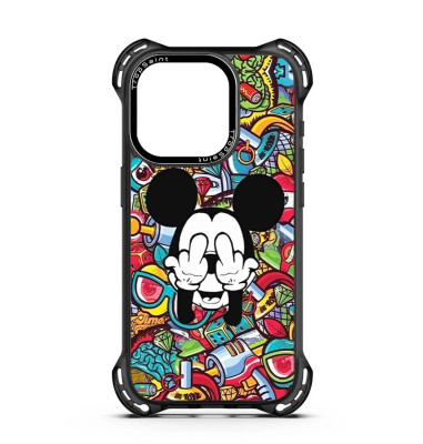 Personalised Case Trop Sainrt for iPhone 14 15 16 Pro Max Mickey Hiding His face