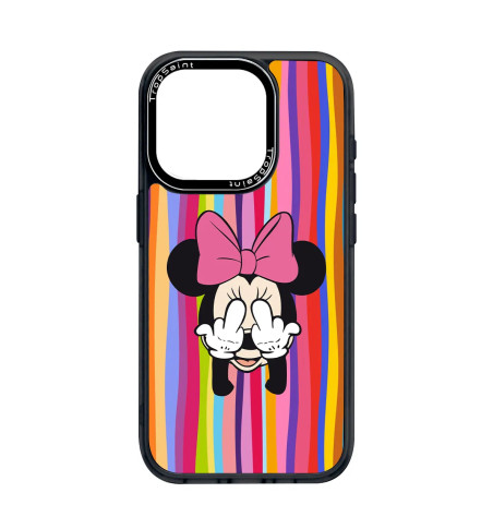 Personalised Case Trop Saint for iPhone 14 15 16 Pro Max - Minnie Hiding Her eyes