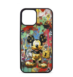 Personalised Case Trop Saint for iPhone 14 15 16 Pro Max Cool Golden Mickey LV