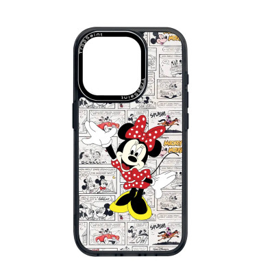 Coque Personnalisée Trop Saint pour iPhone 14 15 16 Pro Max Cartoon Minnie Mouse