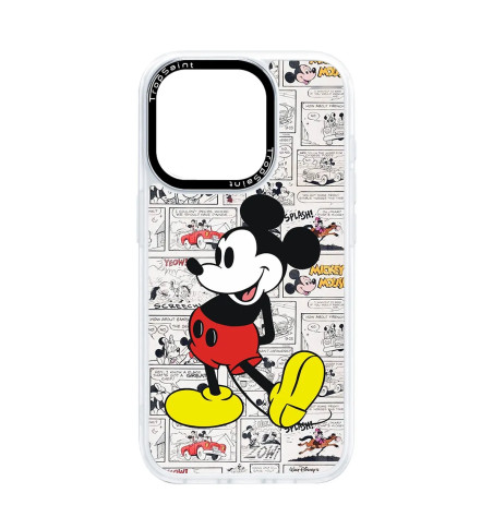 Coque Personnalisée Trop Saint pour iPhone 14 15 16 Pro Max Cartoon Mickey Mouse Dessin Animé