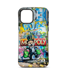Personalised Case Trop Sain for iPhone 14 15 16 Pro Max Mr Monopoly Carry ca$h 2