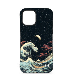 Personalised Case Trop Saint for iPhone 14 15 16 Pro Max Night Time Japanese Waves 2