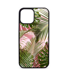 Coque Personnalisée Trop Saint pour iPhone 14 15 16 Pro Max Belles Feuilles de la Jungle