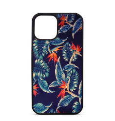 Coque Personnalisée Trop Saint pour iPhone 14 15 16 Pro Max Oiseau de Paradis Fleur