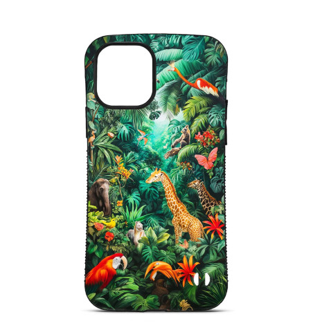 Personalised Case Trop Saint for iPhone 14 15 16 Pro Max Jungle Animals