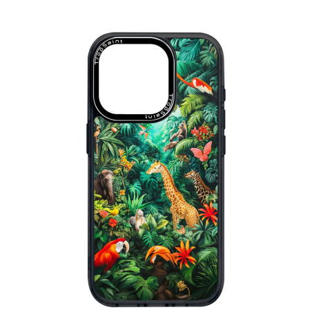 Personalised Case Trop Saint for iPhone 14 15 16 Pro Max Jungle Animals