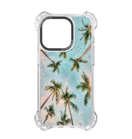 Personalised Case Trop Saint for iPhone 14 15 16 Pro Max Summer sky and Palm Trees