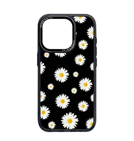 Coque Personnalisée Trop Saint pour iPhone 14 15 16 Pro Max Marguerites Blanches