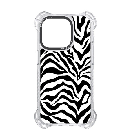 Personalised Case Trop Saint for iPhone 14 15 16 Pro Max white and black zebra