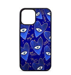 Coque Personnalisée Trop Saint pour iPhone 14 15 16 Pro Max Evil Eye Good Vibes
