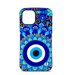 Personalised Case Trop Saint for iPhone 14 15 16 Pro Max Round Evil Eye 2