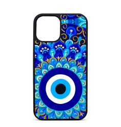 Personalised Case Trop Saint for iPhone 14 15 16 Pro Max Round Evil Eye