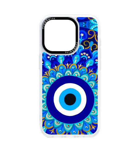 Personalised Case Trop Saint for iPhone 14 15 16 Pro Max Round Evil Eye