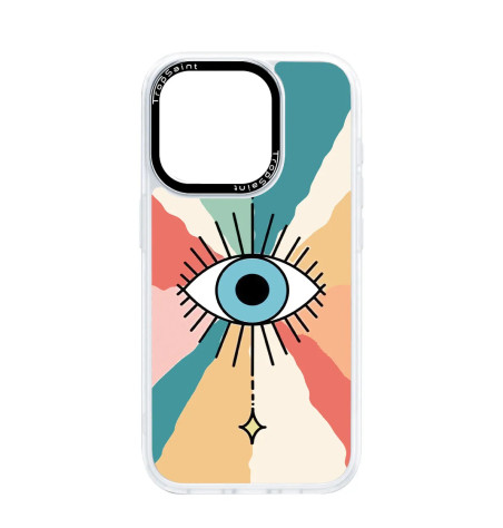 Personalised Case Trop Saint for iPhone 14 15 16 Pro Max Colourful Evil Eye