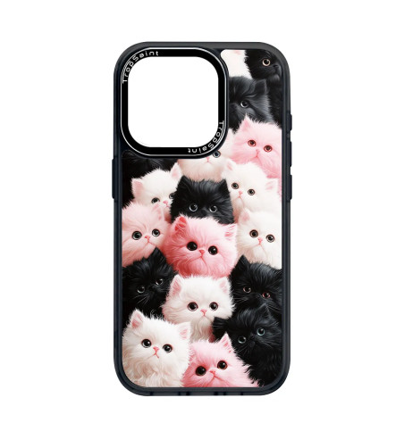 Personalised Case Trop Saint for iPhone 14 15 16 Pro Max Colourful Cats