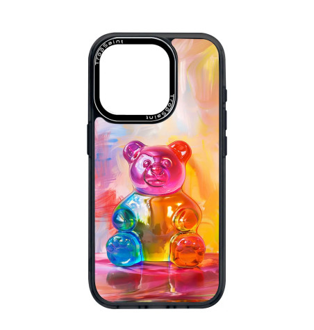 Coque Personnalisée Trop Saint pour iPhone 14 15 16 Pro Max Ourson en Gélatine