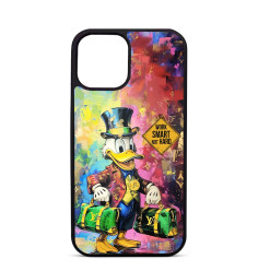 Personalised Case Trop Saint for iPhone 14 15 16 Pro Max Donald Duck says Work Smarter Not Harder
