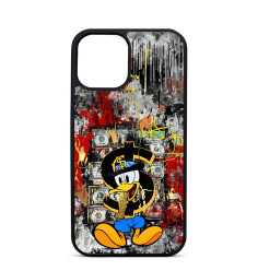 Coque personnalisée Trop Saint pour iPhone 14 15 16 Pro Max Donald Duck Tête en USD