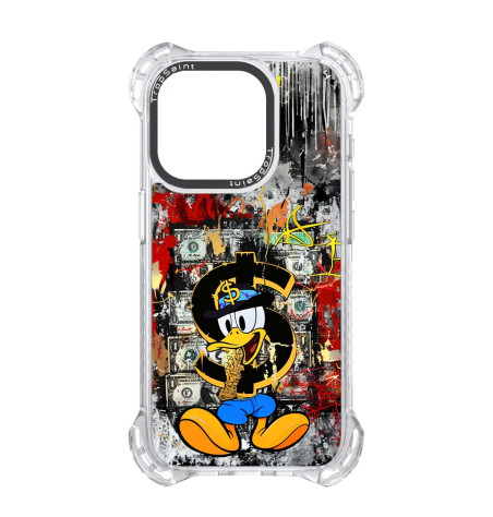 Coque personnalisée Trop Saint pour iPhone 14 15 16 Pro Max Donald Duck Tête en USD