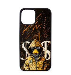 Personalised Case Trop Saint for iPhone 14 15 16 Pro Max Donald Duck with Yellow LV Jacket