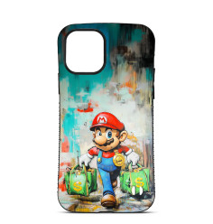 Personalised Case Trop Saint for iPhone 14 15 16 Pro Max Mario with money bags 2