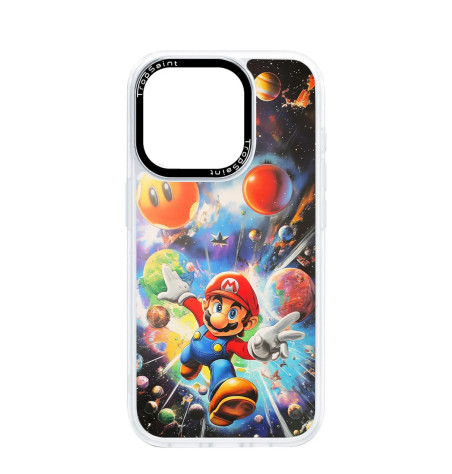 Personalised Case Trop Saint for iPhone 14 15 16 Pro Max Mario travels intergalactic
