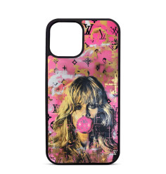 Coque Personnalisée Trop Saint pour iPhone 14 15 16 Pro Max B.B avec Chewing Gum LV Brigitte Bardot