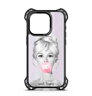 Coque Personnalisée Trop Saint pour iPhone 14 15 16 Pro Max B.B Saint Tropez brigitte bardot