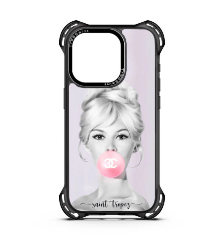 Coque Personnalisée Trop Saint pour iPhone 14 15 16 Pro Max B.B Saint Tropez brigitte bardot
