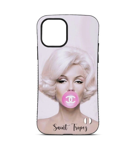 Coque Personnalisée Trop Saint pour iPhone 14 15 16 Pro Max Marilyn Monroe Saint Tropez Coque Personnalisée Trop Saint pour iPhone 14 15 16 Pro Max Marilyn Monroe Saint Tropez