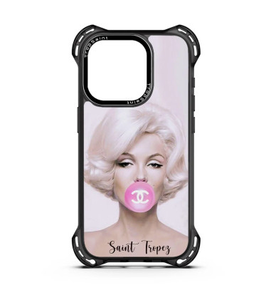 Coque Personnalisée Trop Saint pour iPhone 14 15 16 Pro Max Marilyn Monroe Saint Tropez