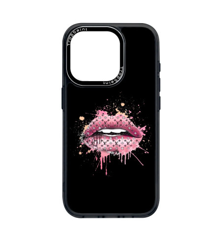 Coque Personnalisée Trop Saint pour iPhone 14 15 16 Pro Max Louis Vuitton lèvres
