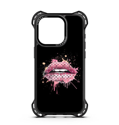 Coque Personnalisée Trop Saint pour iPhone 14 15 16 Pro Max Louis Vuitton lèvres