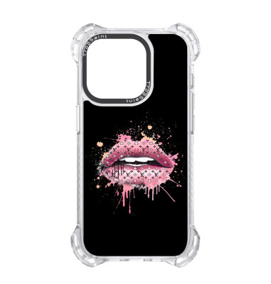 Personalised Case Trop Saint for iPhone 14 15 16 Pro Max Louis Vuitton Lips