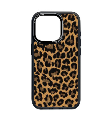Personalised Case Trop Saint for iPhone 14 15 16 Pro Max Beige Leopard Pattern