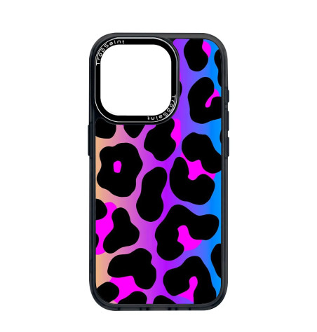 Personalised Case Trop Saint for iPhone 14 15 16 Pro Max NEON Leopard Pattern