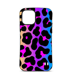 Coque Personnalisée Trop Saint pour iPhone 14 15 16 Pro Max Motif Léopard Neon 2