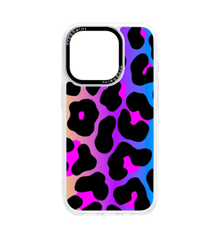 Personalised Case Trop Saint for iPhone 14 15 16 Pro Max NEON Leopard Pattern