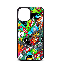 Personalised Case Trop Saint for iPhone 14 15 16 Pro Max Street Art Graffiti