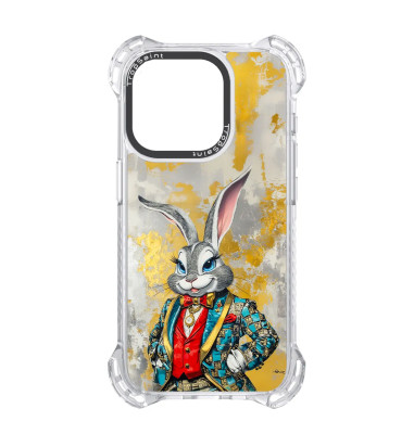 Coque Personnalisée Trop Saint pour iPhone 14 15 16 Pro Max Chic Bugs Bunny