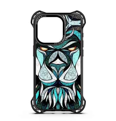 Coque Personnalisée Trop Sain pour iPhone 14 15 16 Pro Max Lion de la jungle majestueux