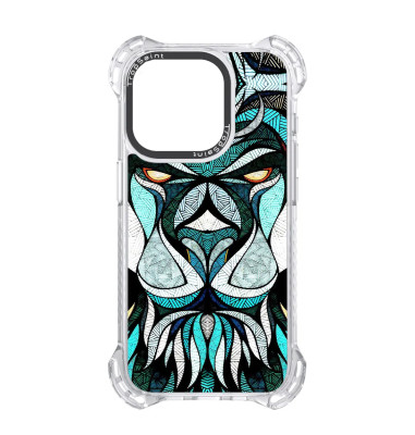 Personalised Case Trop Sain for iPhone 14 15 16 Pro Max Majestic Jungle Lion