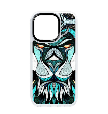 Personalised Case Trop Sain for iPhone 14 15 16 Pro Max Majestic Jungle Lion