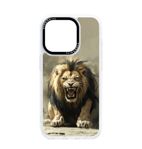 Coque Personnalisée Trop Saint pour iPhone 14 15 16 Pro Max Lion Protecteur