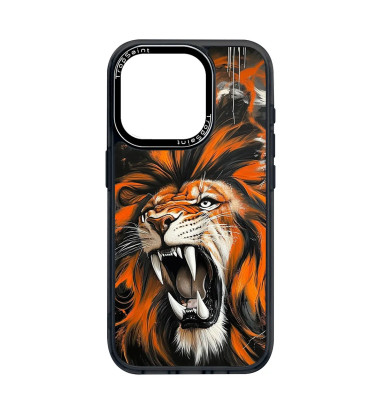 Personalised Case Trop Saint for iPhone 14 15 16 Pro Max Beautiful Lion Painting