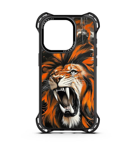 Personalised Case Trop Saint for iPhone 14 15 16 Pro Max Beautiful Lion Painting