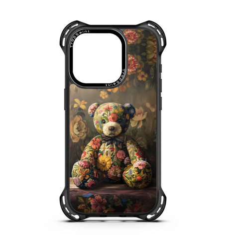 Personalised Case Trop Saint for iPhone 14 15 16 Pro Max Flower Bear